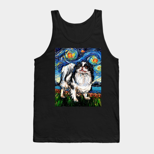 Japanese Chin Night Tank Top by sagittariusgallery